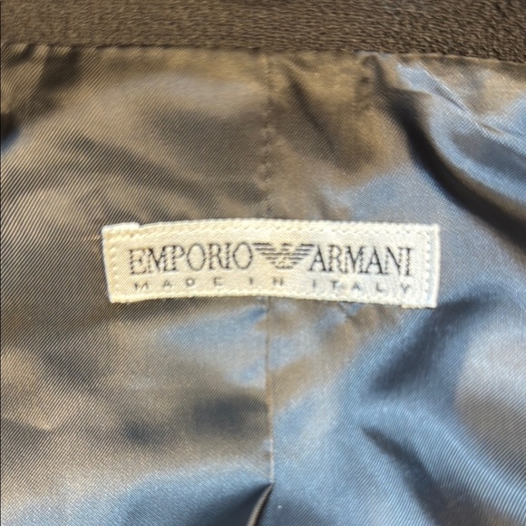 Vintage EUC Emporio Armani Beautifully Embellished Gray/Blue Suit Jacket/Skirt 🤩 - Picture 14 of 16